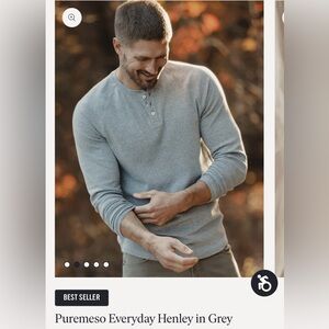 The Normal Brand Black Henley Shirt